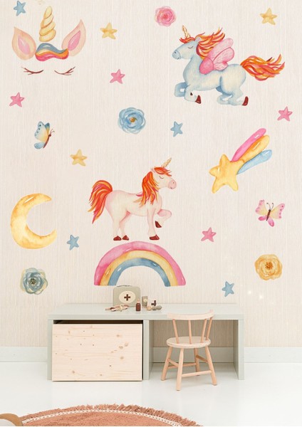 Unicorn Çocuk Odası Duvar Sickerı