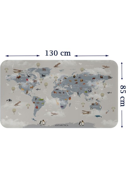 Renkli ve eğlenceli çocuk odası dünya haritası duvar stickerı fiyatları