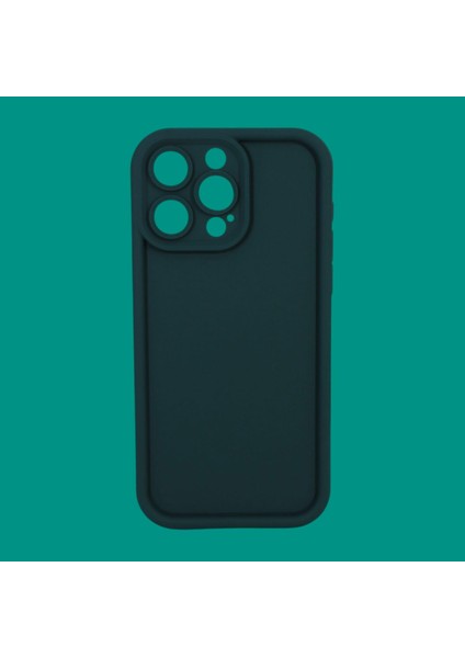 IPHONE 15 Pro; Kenarı Çıkntılı, Darbe Önleyici, Kamera Koruyuculu Lüks Silikon Kılıf