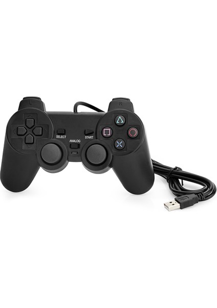 Bilgisayar Pc USB Oyun Kolu Gamepad Analog Titreşimli Double Shock
