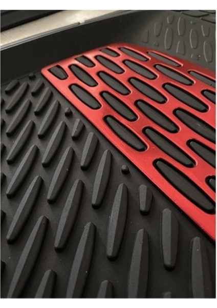 Fiat Tipo Uno Tempra / Tofaş Kuş Serisi Uyumlu Universal Derin Havuzlu Paspas Krom Kırmızı fiyatları