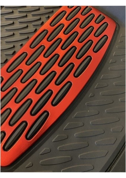 Fiat Tipo Uno Tempra / Tofaş Kuş Serisi Uyumlu Universal Derin Havuzlu Paspas Krom Kırmızı fırsatları