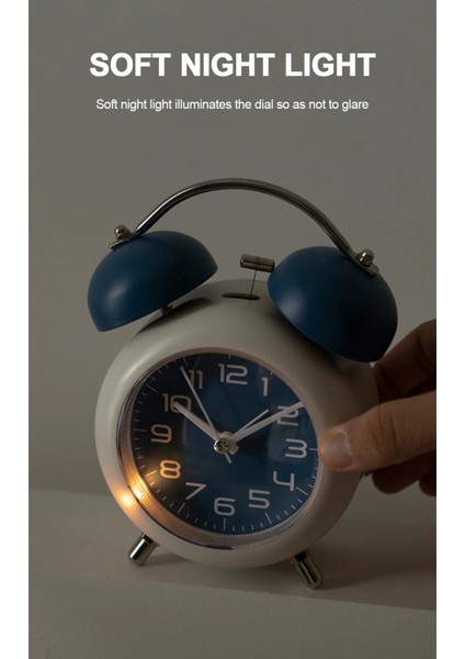 Dekoratif Işıklı Metal Masa Üstü Alarmlı Çalar Saat modelleri