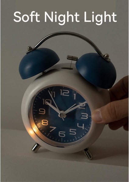 Dekoratif Işıklı Metal Masa Üstü Alarmlı Çalar Saat fırsatları