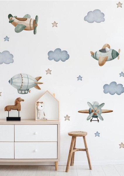 Yeşil Yolculuk Çocuk Odası Duvar Stickerı, Eğlenceli ve Renkli Dekorasyon Öğesi fiyatları