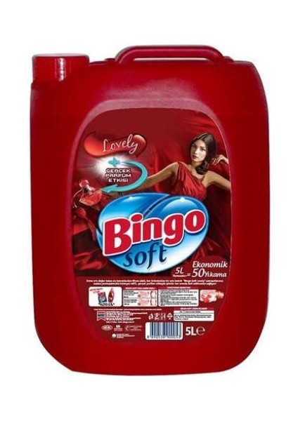 Soft Yumuşatıcı 5 lt Lovely (2'li)