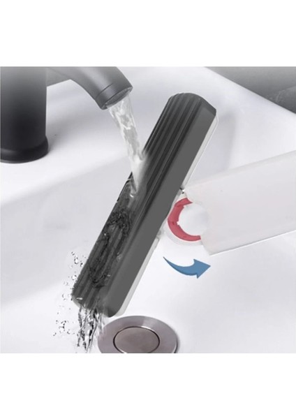 Mini Döner Temizlik Paspası Seti, Taşınabilir ve Çok Yönlü Temizlik Aletiniz Beyaz indirimleri