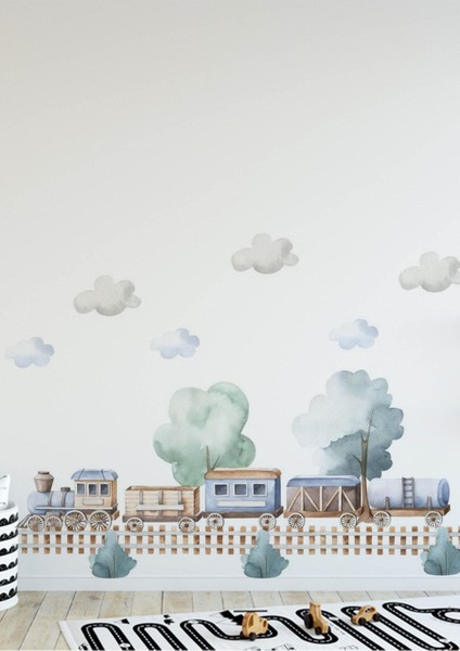 Çocuk Odası Renkli Duvar Stickerı, Eğlenceli ve Şık Dekorasyon İçin Ideal