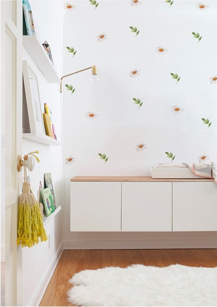 Renkli bahar papatyası duvar çıkartması, canlı ve neşeli dekor için mükemmel seçim modelleri