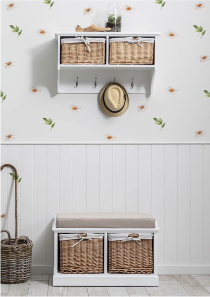 Renkli bahar papatyası duvar çıkartması, canlı ve neşeli dekor için mükemmel seçim fırsatları