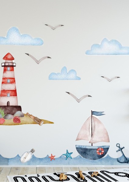 Deniz Macerası Çocuk Odası Duvar Stickerı