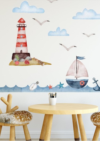 Deniz Macerası Çocuk Odası Duvar Stickerı fiyatları