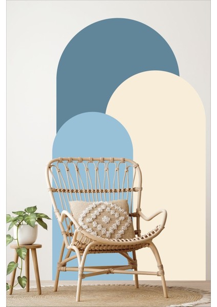 Bohem Oval Boho 3'lü Duvar Sticker