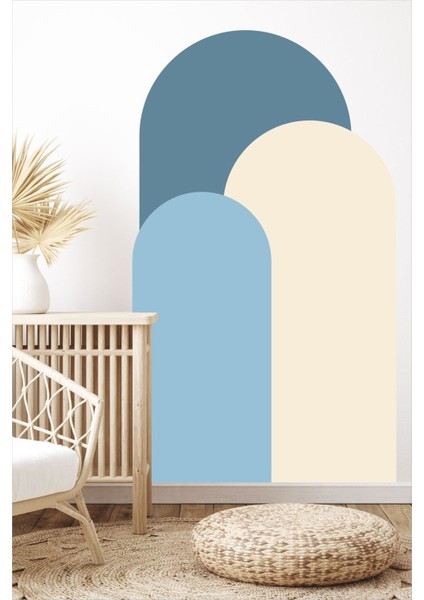 Bohem Oval Boho 3'lü Duvar Sticker