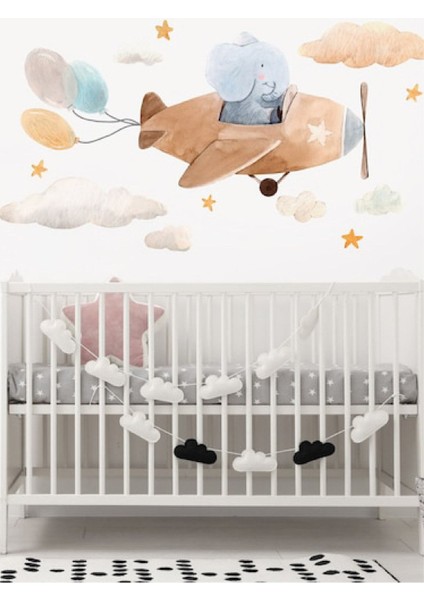 Pilot Fil Çocuk Odası Duvar Stickerı