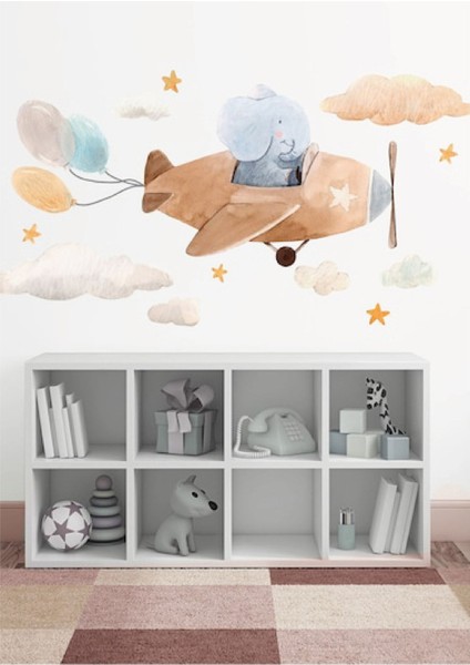 Pilot Fil Çocuk Odası Duvar Stickerı fiyatları