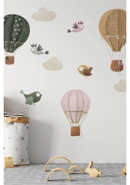 Renkli Kuşlar Çocuk Odası Duvar Stickerı, Eğlenceli ve Canlı Dekorasyon İçin Mükemmel fiyatları