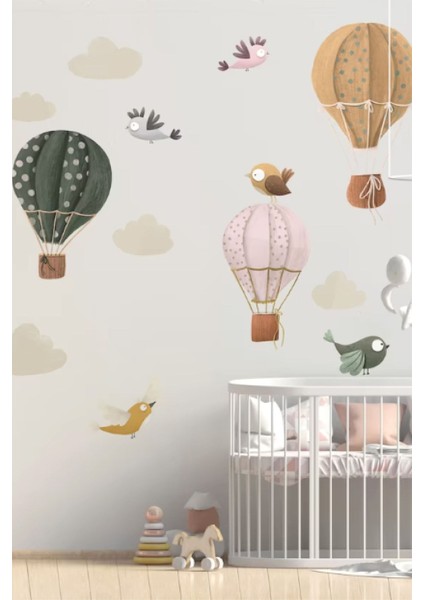 Renkli Kuşlar Çocuk Odası Duvar Stickerı, Eğlenceli ve Canlı Dekorasyon İçin Mükemmel modelleri