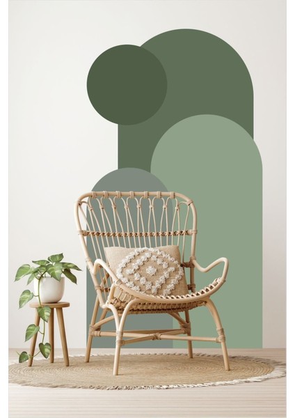 Bohem Oval 3'lü Duvar Sticker