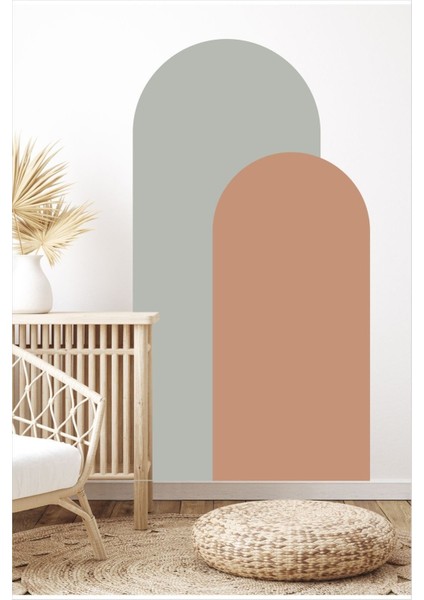 Bohem Oval 2'li Duvar Sticker