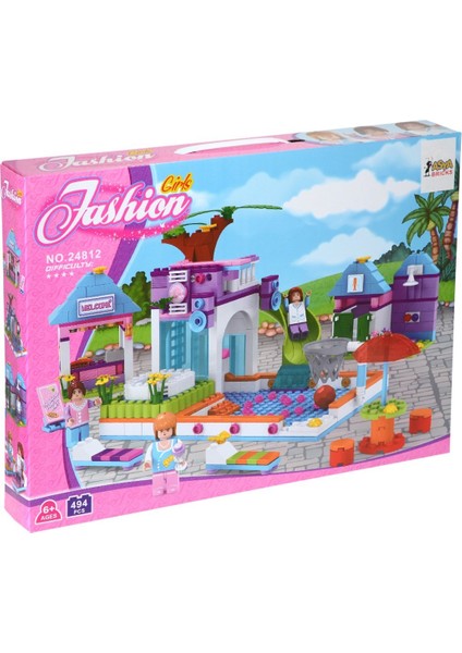 0131 24812 Asya Bricks Fashion Blok Seti / 494 Parça