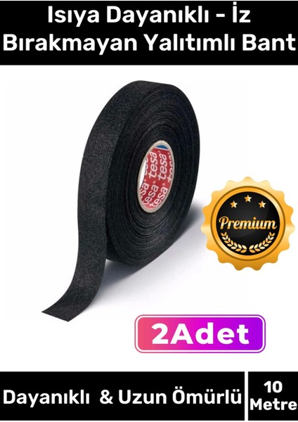 Premium Isıya Dayanıklı Aşınma Direnci Kalıntı Bırakmayan Alev Erteleyen 10MT Yalıtım Bant 2 Adet