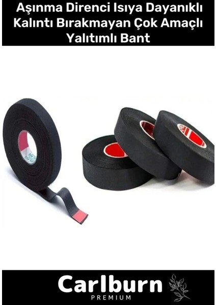 Premium Isıya Dayanıklı Aşınma Direnci Kalıntı Bırakmayan Alev Erteleyen 10MT Yalıtım Bant 2 Adet fiyatları