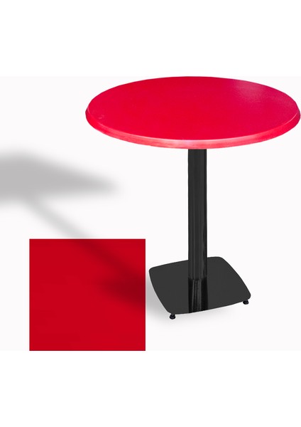 Tokyo Werzalit Yuvarlak Masa 90 cm (Esb) - Kırmızı