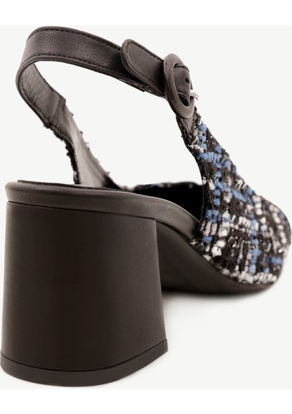 Kumaş Garnili Arkası Açık Ayakkabı modelleri