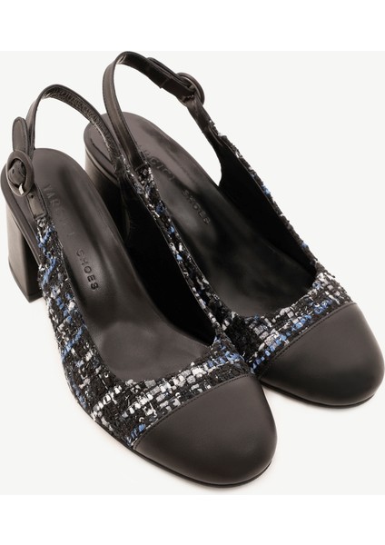 Kumaş Garnili Arkası Açık Ayakkabı fırsatları