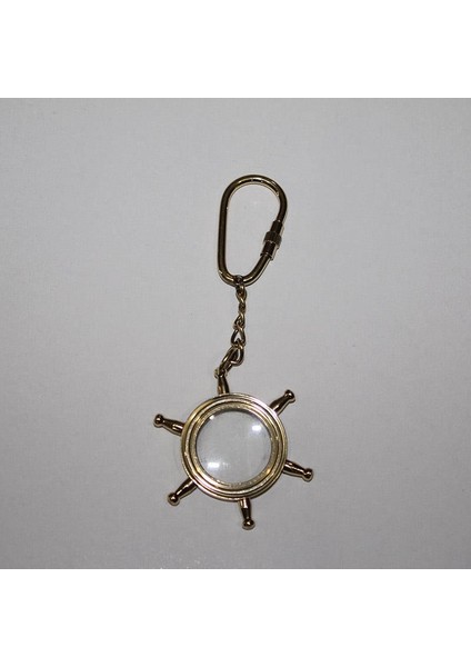 Pirinç Dümenli Anahtarlık Dekoratif Hediyelik