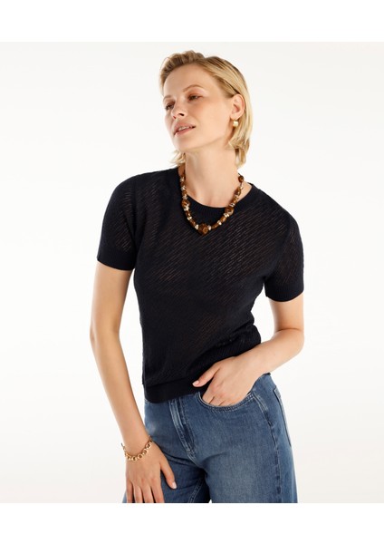 Bisiklet Yaka Kısa Kollıu Triko modelleri