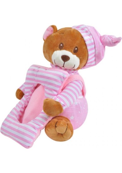 Çerçeveli Ayı 25 cm Pembe Pelüş Ayı Çocuk Oyuncak
