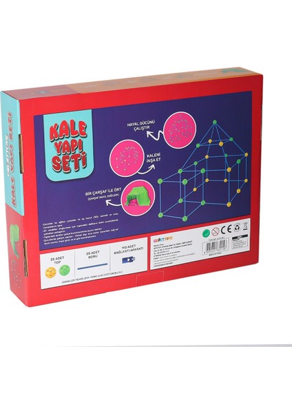 KYS-001 Kale Yapı Seti 200 Parça -Gepettoys