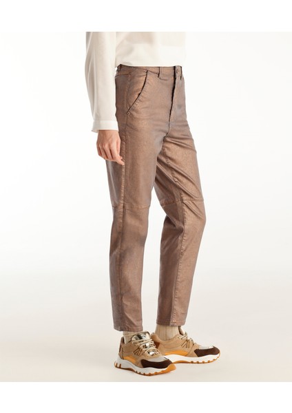 Kesik Detaylı Yüksek Bel Düz Kesim Pantolon fiyatları