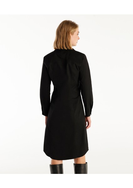 Pens Detaylı Uzun Kollu Gömlek Elbise fırsatları