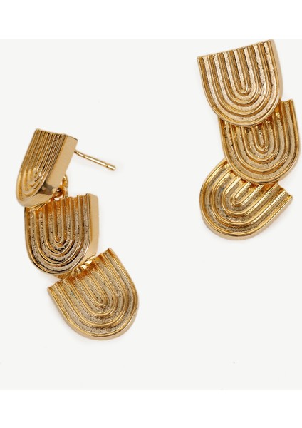 Dokulu Gold Küpe fiyatları