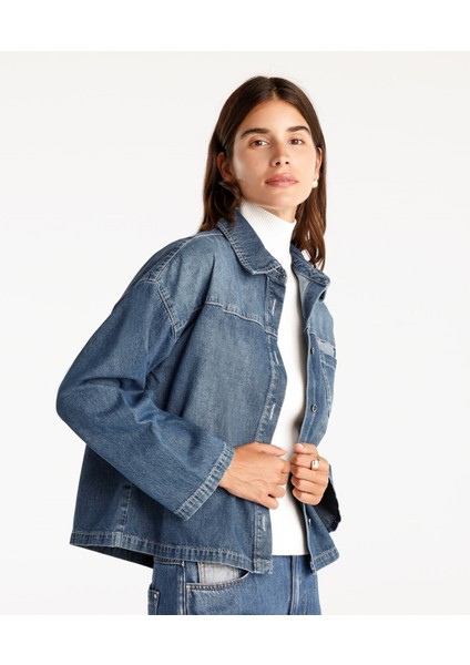 Çift Cep Detaylı Denim Gömlek fiyatları