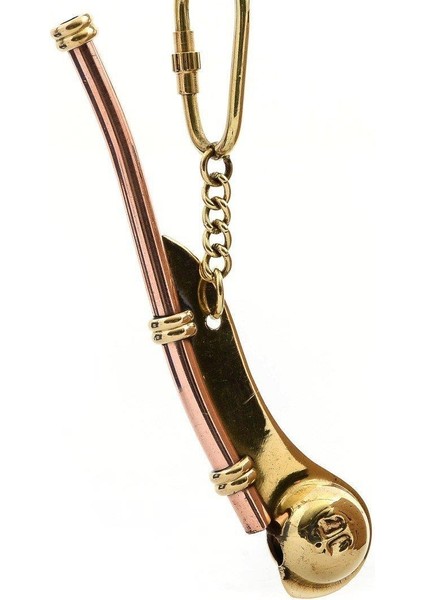 Pirinç Silistre Anahtarlık Dekoratif Hediyelik