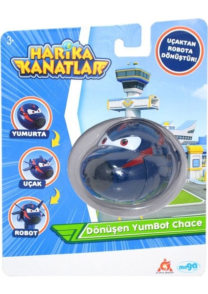 Mega Oyuncak 20563 Harika Kanatlar Dönüşen Yumbot Ajan Chace