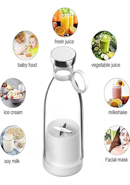 Taşınabilir Mini Blender Beyaz