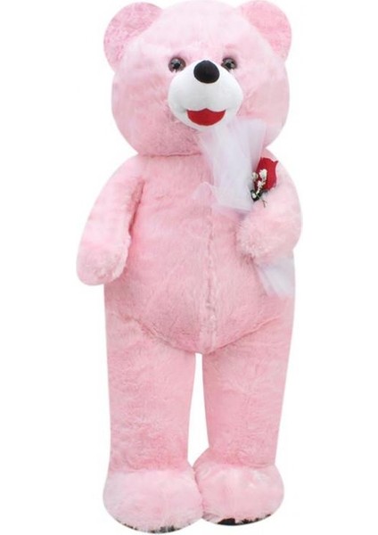 Ayakta Ayı 93 cm Pembe Pelüş Ayı Sevgiliye Hediye