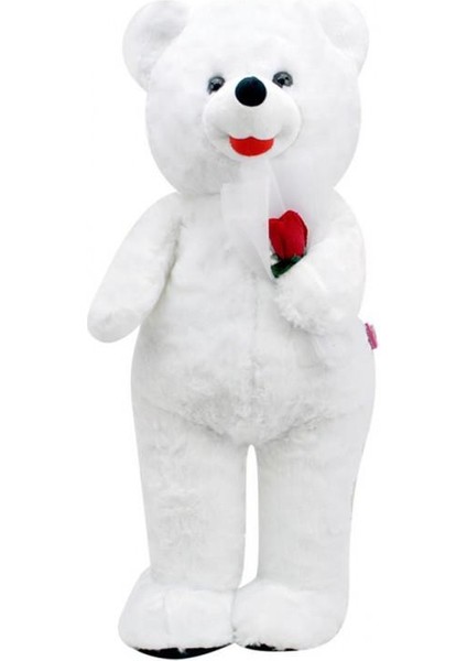 Ayakta Ayı 93 cm Beyaz Pelüş Ayı Sevgiliye Hediye