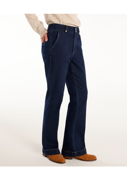 Yüksek Bel Bootcut Denim Pantolon modelleri