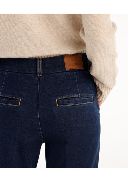 Yüksek Bel Bootcut Denim Pantolon indirimleri