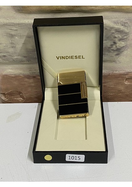 Marka Düz Siyah Sarı Renk Yatay Çizgili Desenli Gazlı Model Kişiye Özel Çakmak modelleri