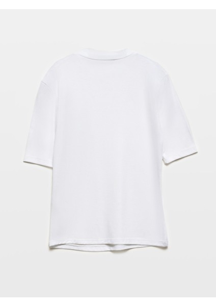 30481 Yüksek Yakalı Tshirt-Siyah fiyatları