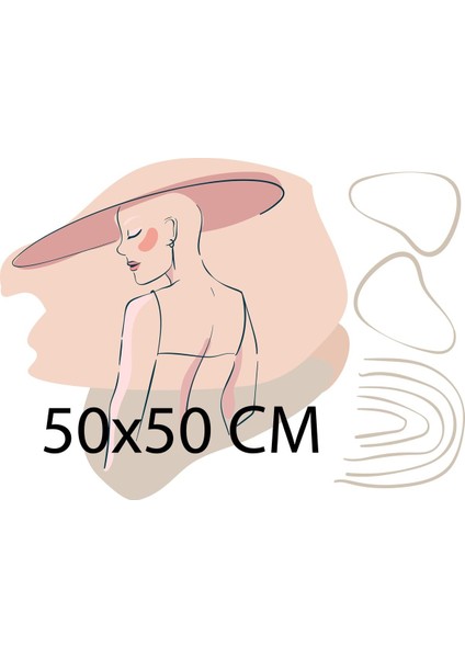 Pastel Renkli Kadın Figür Sticker Seti, Renkli ve Şık Tasarımlar, 1 Parça fiyatları