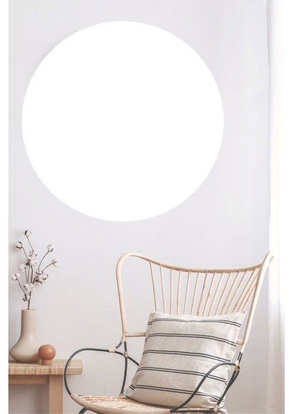 Beyaz Bohem Daire Duvar Sticker, şık ve modern dekoratif süs, tek parça, düz desen fiyatları