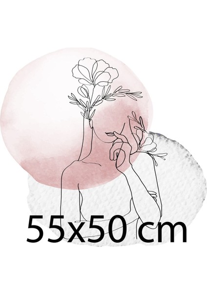 Renkli Kadın Figürü Sanat Eseri, Dekoratif ve Şık Tasarım, Düz Desen, 1 Parça fiyatları